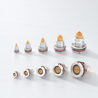 Connecteur circulaire auto-bloquant rapide en métal à petit diamètre, compatible Lemo série 2T, prise EGG 2-32 broches IP66/68