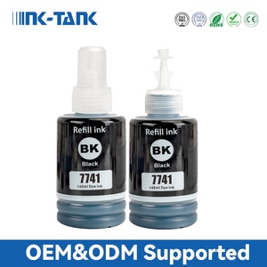 <span class=keywords><strong>Tinta</strong></span> de pigmento DGT en botella a base de agua, compatible con INK-TANK T7741 7741 T774 <span class=keywords><strong>774</strong></span>, recarga a granel, color negro, para impresora <span class=keywords><strong>Epson</strong></span> L605 - Product Image 1