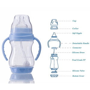 Produits pour Bébé Personnalisés pour Coffret Cadeau Nouveau-né, Biberons de 4oz <span class=keywords><strong>Tétine</strong></span> <span class=keywords><strong>Débit</strong></span> Lent Niveau 2 et Biberons de 8oz Modèle Vache en PET - Product Image 4