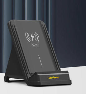 Cargador inalámbrico Ulefone de 50w, base de carga inalámbrica rápida compatible con la serie Ulefone Armor 23/25/27/28 (sin adaptador de CA) - Product Image 1