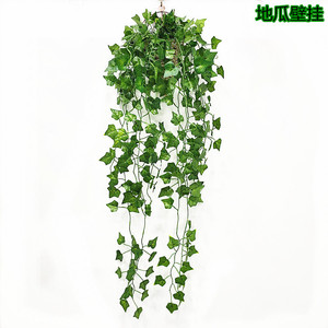 نبات عنكبوت صناعي pothos لتزيين الحائط، نبات راتان صناعي، نبات بيجونيا، قبعات ivy النباتية الصناعية - Product Image 6