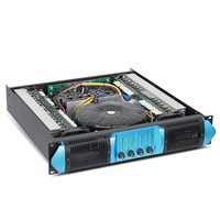 Amplificador de Potencia de Cuatro Canales Clase H de Alta Eficiencia Serie MG, Salida Estéreo de 100W, Neodimio, Cuerpo Metálico 2U, DC 12-24V, XLR