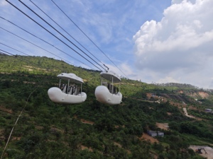 2024 Équipement de cabine de téléphérique extérieur pour parcs d'attractions, ZK010, en plastiques renforcés de fibres de verre et acier, pour systèmes de mise à la terre et de transport aérien - Product Image 2
