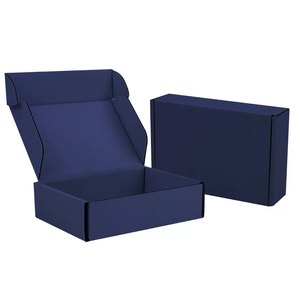 Bán buôn tùy chỉnh thân thiện với môi sang trọng sóng tái chế Vật liệu hộp vận chuyển biểu tượng tùy chỉnh tái sử dụng gấp hộp giấy - Product Image 1