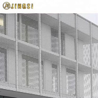 Panneau intérieur décoratif en métal déployé en aluminium maille trous en métal déployé galvanisé maille agrandie en métal fenc façade en aluminium