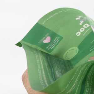 Sachets Doypack recyclables haute barrière avec fermeture éclair, résistants à l'humidité, pour l'emballage de friandises pour animaux de compagnie/chiens - Product Image 6