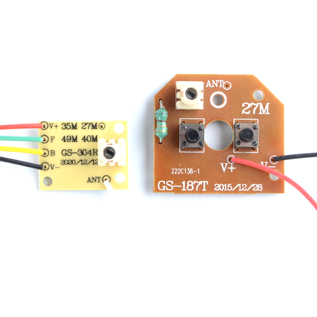 27M/40M Two Channel Transmitter Receiver Board for RC Car Remote Control Module Circuit Board
