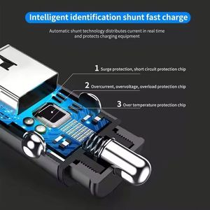 ที่ชาร์จโทรศัพท์ในรถยนต์แบบ USB Mini 3.1A ชาร์จเร็ว PD USB-C ที่ชาร์จในรถยนต์แบบ A+C ช่องเสียบคู่ - Product Image 5