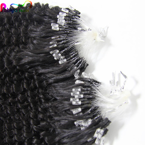 Tất cả các kết cấu cambodian tóc thô nhà cung cấp Micro vòng Vòng mở rộng tóc 100g thiết lập kinky xoăn Micro bím tóc mảnh tóc cho phụ nữ - Product Image 6