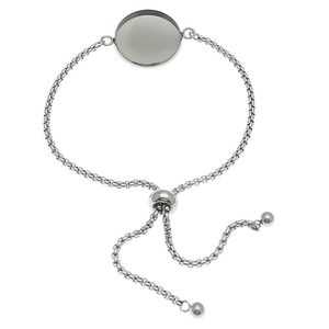 Stainless Steel Round <b>Adjustable</b> <b>Bracelet</b> Chain Jewelry Finding For DIY Accessories - Product Image 1
