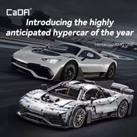 Cada C61503W 1/8 Blocs de construction de voiture de course technique Jouet Blocs de construction de voiture de sport de course motorisée pour garçons