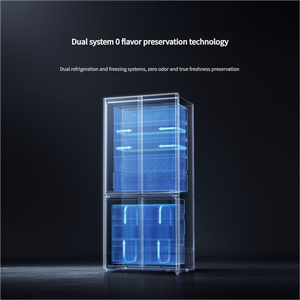 Réfrigérateur <span class=keywords><strong>Xiaomi</strong></span> Mijia 508L à portes croisées, sans givre, refroidissement par air, réfrigérateur intelligent, contrôle par application, économie d'énergie, appareil électroménager - Product Image 4