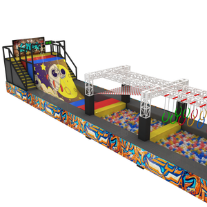 Castillo Inflable de Plástico Multicolor Seguro para Niños, Área de Juegos Interior para Preescolar, Castillo Inflable Comercial con Tobogán, Diversión y Aventura de Alta Capacidad - Product Image 1