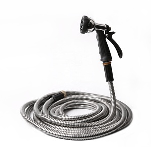 2025 Mejor precio 50ft No-Kink Manguera De <span class=keywords><strong>jardin</strong></span> Magic Garden Mangueras con boquilla mental para riego de jardín - Product Image 3