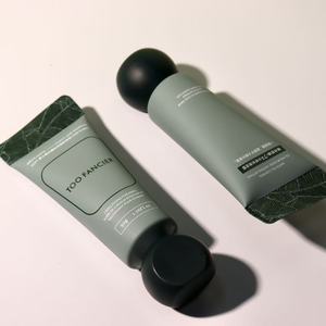 Tube souple en PE mat avec bouchon rond noir multi-facettes pour argile coiffante pour hommes - Product Image 3
