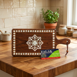 Planche à découper rectangulaire en bois, dernier design, pour cuisine, planche de boucher naturelle MOP, personnalisable par F.W EXPORT - Product Image 6