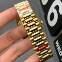 Montre mécanique automatique de luxe de haute qualité, date luminescente, acier inoxydable 20 mm, verre saphir, cadran en verre