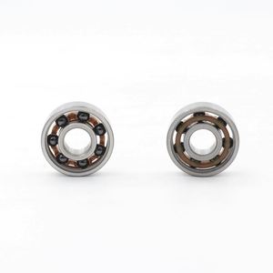 Rodamientos de Skateboard Híbridos de Cerámica 608 RS 2RS, Anillos de Acero Inoxidable con Bolas de Si3N4, Estructura de Ranura Profunda, Sellado de Precisión - Product Image 2