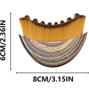 Đường Viền Bạch huyết Mặt Bàn Chải Di Động Du Lịch Kích Thước Mặt Trăng Hình Dạng Cơ Thể Cạo Cổ Chăm Sóc Mắt Bàn Chải Với Bìa - Product Image 2