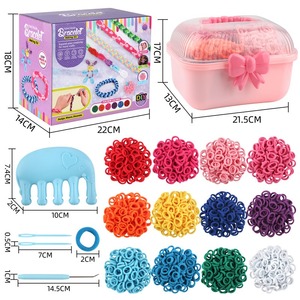 Kit de fabrication de bracelets en élastiques 2026 : Ensemble de cordes à boucles pour tressage, jouet DIY en élastique à boucles - Product Image 2