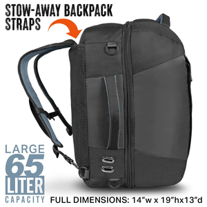 Sac de transport pour <span class=keywords><strong>chaussures</strong></span> de <span class=keywords><strong>ski</strong></span> 65L pour les activités de plein air et le rangement des casques de <span class=keywords><strong>ski</strong></span> - Product Image 4