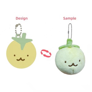 OEM ODM Service portachiavi in peluche personalizzato Anime Plusie morbido ciondolo peluche peluche giocattolo portachiavi per la promozione - Product Image 3