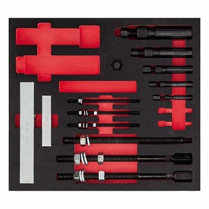 Ensemble d'outils Usag, jeu de douilles 1/4 pouce, acier au chrome vanadium, kit d'outils à main, 37x23x7,5 cm - Product Image 1