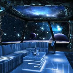 Impermeabile 3D cielo stellato carta da parati moderna fantasia universo tema dello spazio per Hotel murale KTV Box sfondo ospedali - Product Image 4