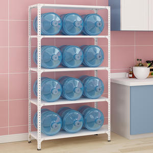 Étagère en acier <span class=keywords><strong>d</strong></span>'<span class=keywords><strong>angle</strong></span> en métal multicouche de haute qualité entrepôt de <span class=keywords><strong>cuisine</strong></span> de stockage de ménage présentoir de sol de conception OEM personnalisable - Product Image 3