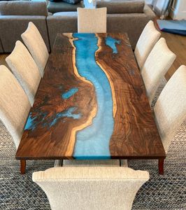 Di lusso fatto a mano Hot-sale mobili moderni su misura in resina epossidica legno <span class=keywords><strong>oceano</strong></span> fiume tavolo - Product Image 1
