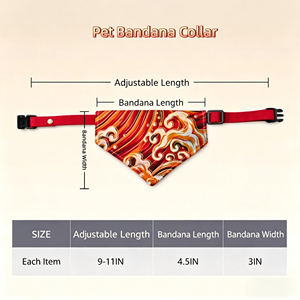 Collar de Bandana Ajustable de Algodón Personalizado para Perros y Gatos, Venta al Por Mayor del Fabricante - Product Image 2