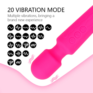 Vibrador Masajeador Tipo Varita USB Recargable Knight Stick de 8 Velocidades y 20 Frecuencias, Productos para Adultos, Juguetes Sexuales, Masaje - Product Image 6