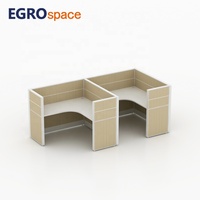 Solution de bureau clé en main EGROspace : mobilier, cloison de bureau individuelle, poste de travail modulaire flexible en forme de L