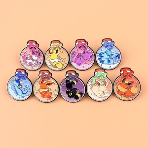 Ingrosso: Set di 9 spille da bavero in metallo con personaggi Eevee <span class=keywords><strong>Family</strong></span>, simpatici elfi e animali domestici, in smalto morbido, stile cartone animato - Product Image 1
