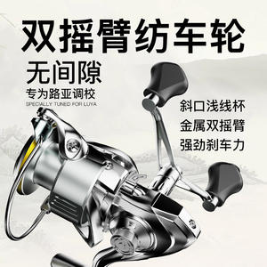 รอกตกปลาโลหะทั้งหมด อลูมิเนียมอัลลอยด์ สำหรับตกปลาทะเล ตกปลาหิน  รอกตกปลาทะเลแบบตีไกล พร้อมด้ามจับคู่ - Product Image 2