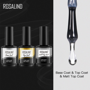 Rosalind OEM 15ml longue durée, trempage sans essuyage, couche de finition mate et couche de finition brillante et couche de base, vernis à ongles gel Uv pour <span class=keywords><strong>salon</strong></span> d'art des ongles - Product Image 3