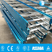 BESCA – Équerre et accessoires pour chemin de câbles en acier galvanisé inoxydable avec couvercle pour applications marines et de construction (UL/CE/NEMA)