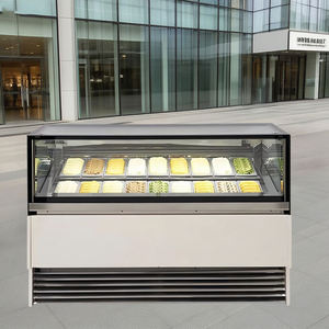 Tủ trưng bày kem công nghiệp giá nhà máy 2025, siêu thị, 16 khay, tủ lạnh trưng bày kem để bán - Product Image 5