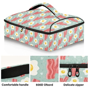 Sac isotherme portable en aluminium avec logo personnalisé pour livraison de pizzas, pique-niques et plage – Grande vente - Product Image 2