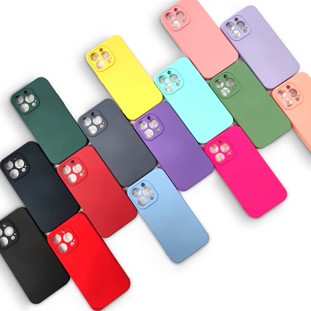 Capa de silicone para celular e iphone, capinha de celular para iphone 13 pro max