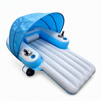 Umweltfreundliches PVC-Schlauchboot für Kinder mit Eingebautem Antriebsmotor Faltbares Design für Außenpools mit Überdachung