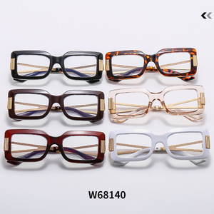 Lunettes de lecture anti-lumière bleue Psn, monture en métal noir, unisexe, visage carré - Product Image 3
