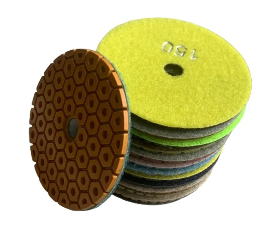 Factory direct supply Dry and wet 50#/100# four inch resin abrasive disc Grinding discs for cement floor