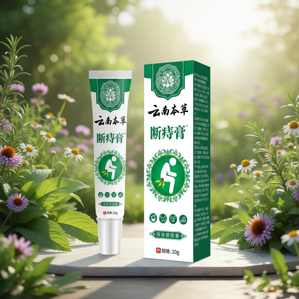 Yunnan Herbal Hemorrhoid Ointment Herbal Gentle and Rapid Pain Relief Hemostasis Anal Care Ointment