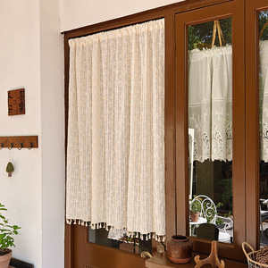 Rideau demi-porte de haute qualité style japonais Daisy, séparateur de cuisine et chambre, en <span class=keywords><strong>tissu</strong></span> sans perçage pour la décoration de la maison et des hôtels - Product Image 3