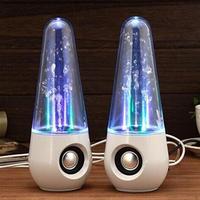 Haut-parleur stéréo sans fil, enceinte cadeau multifonctionnel, lumière LED, lecteur stéréo, tour de fontaine, étanche, double eau pour la danse