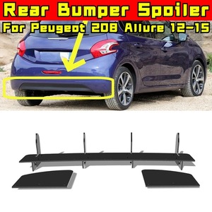 Car Rear Bumper <strong>Spoiler</strong> Lip Diffuser Modification Part For <strong>Peugeot</strong> <strong>208</strong> Allure 2012-2015 Bumper Protector Cover Car Accessories - Product Image 2