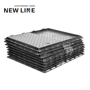 Couvercles de trou d'homme en <span class=keywords><strong>fonte</strong></span> à usage intensif personnalisés EN124 en acier de précision ductile pour les eaux de pluie des routes, eaux usées, matériaux de construction en métal - Product Image 3