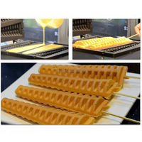 Bâton de gaufre d'oeuf de sucette commercial faisant la machine de fabricant meilleure vente quatre gaufrier en forme de pin ce gaufrier
