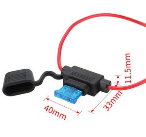 Portafusibles de Cuchilla Automotriz Estándar <span class=keywords><strong>Americano</strong></span>, para Fusibles de 14AWG y 16AWG, Mínimo 1mm2, Más Grande 2mm2, con Línea - Product Image 4